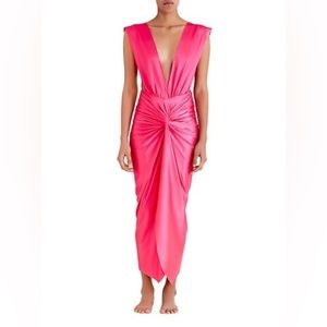 Baobab Mia Midi Dress in Hot Pink XS